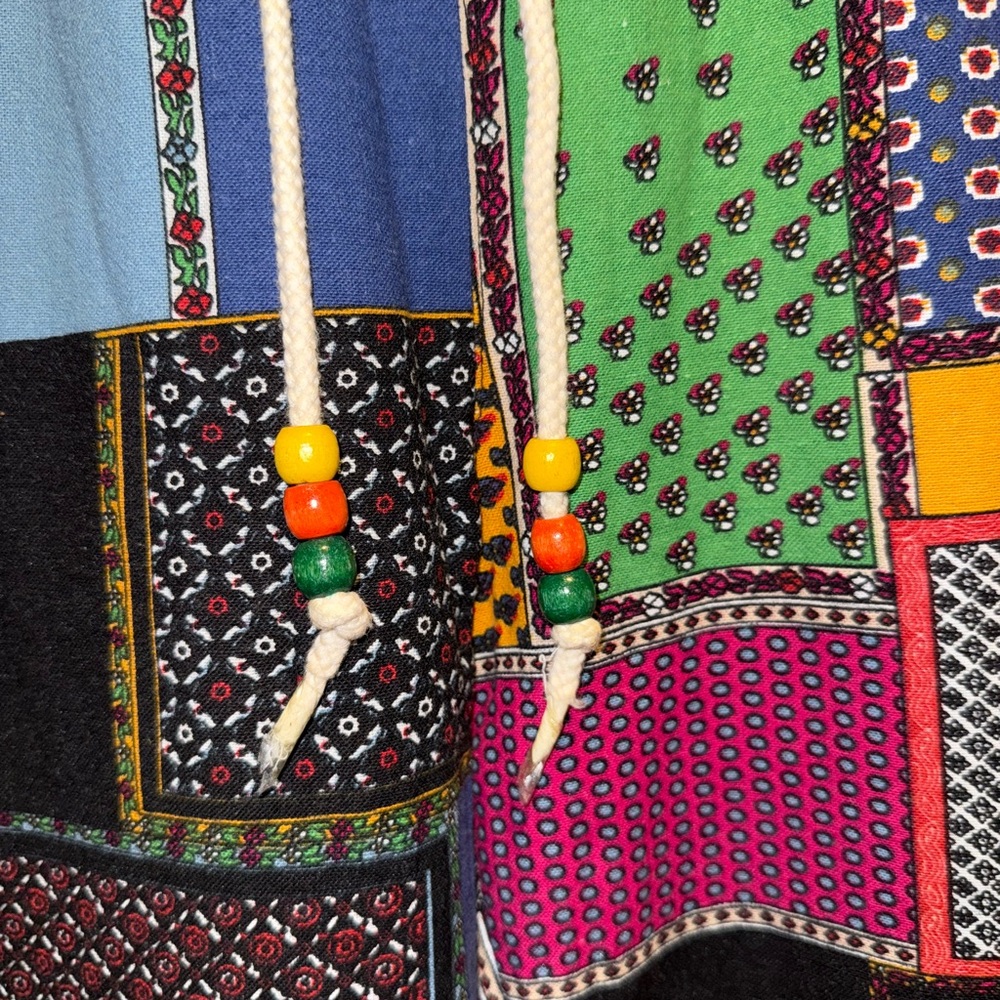 Eclectic Multicolor Jogger Pants With Patchwork Design - Nwot View 2